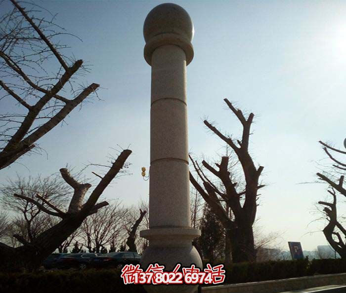 絢麗多彩的大理石雕塑石柱，打造優(yōu)雅秀美的廣場景觀