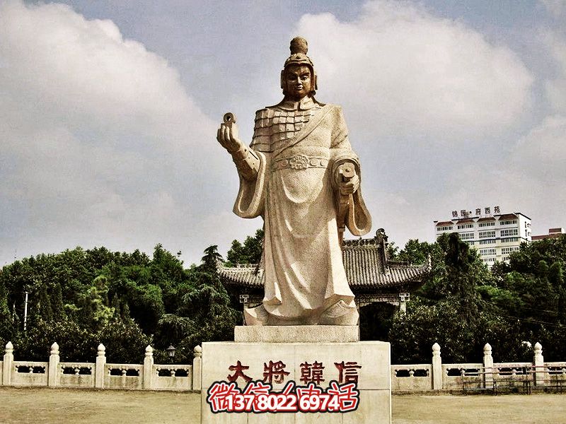 以漢白玉雕塑緬懷韓信，美化景區(qū)，展現(xiàn)創(chuàng)意兵