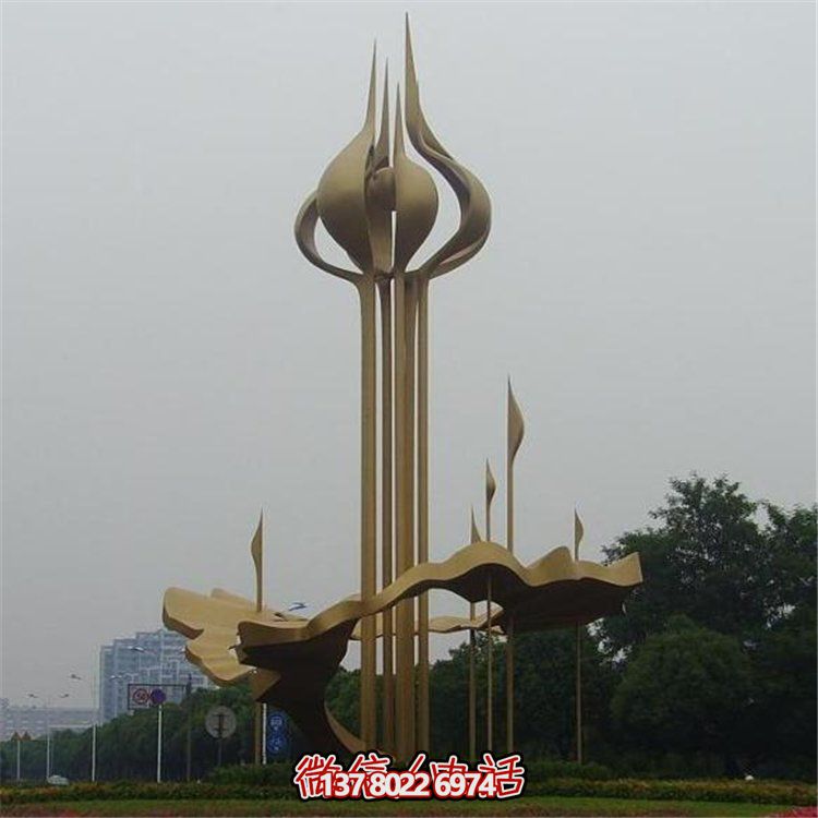 大型不銹鋼景觀擺件，為廣場帶來活力