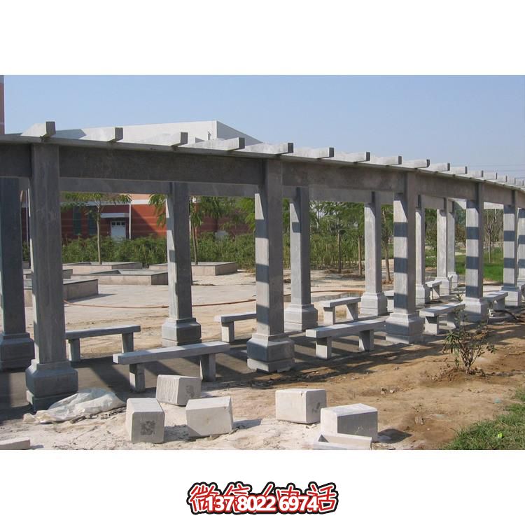 石材長廊，為大型園林戶外空間帶來精致的石雕裝飾
