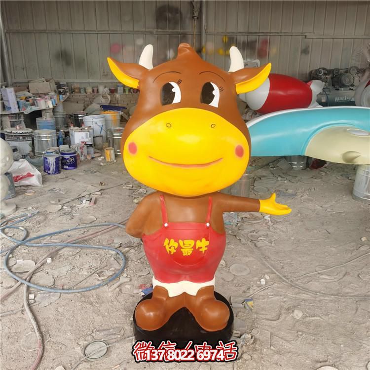多彩玻璃鋼雕塑，精美卡通公仔，裝點(diǎn)你的店鋪