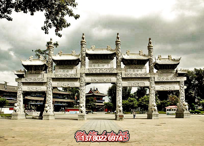 五門浮雕牌坊，美化大型景區(qū)廣場