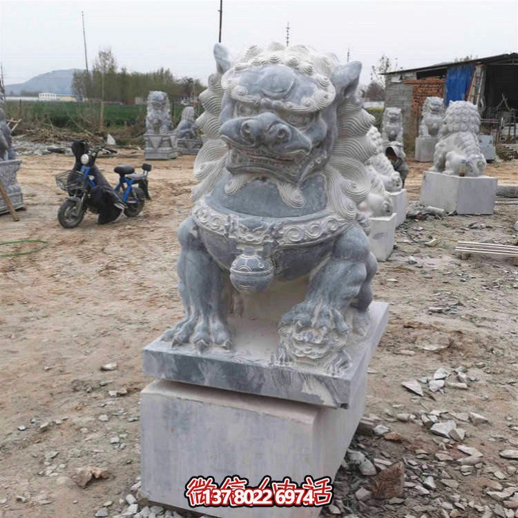 仿古大理石石雕獅子雕塑，為你的園林景觀增添經(jīng)典風采