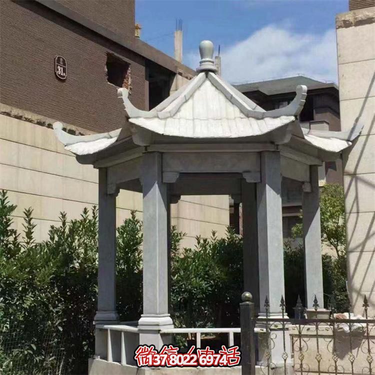 精美大理石涼亭，營造完美宅院景象