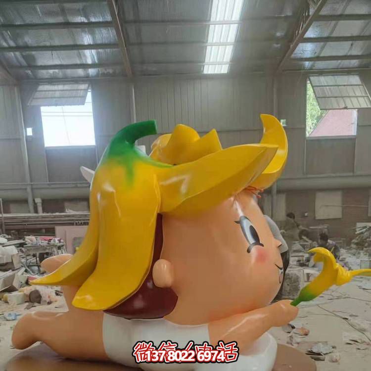 玻璃鋼戶(hù)外裝飾擺件，精致美觀、趣味卡通人物景觀
