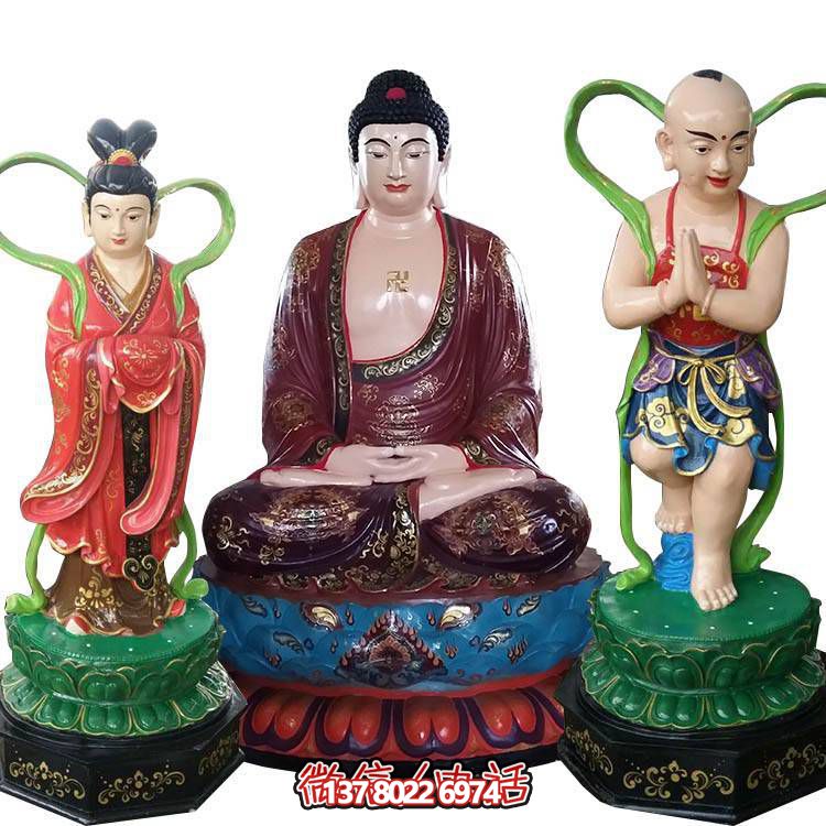 融合玻璃鋼、玻璃、彩繪技術(shù)的戶外景觀如來雕塑