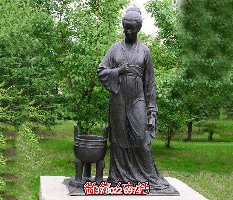 宋代婉約風青銅鍛造銅雕，李清照詩意縈繞