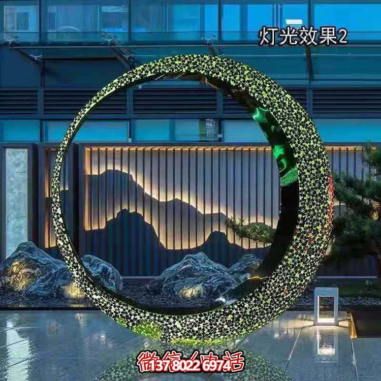 不銹鋼燈光圓環(huán)，營造月亮美景