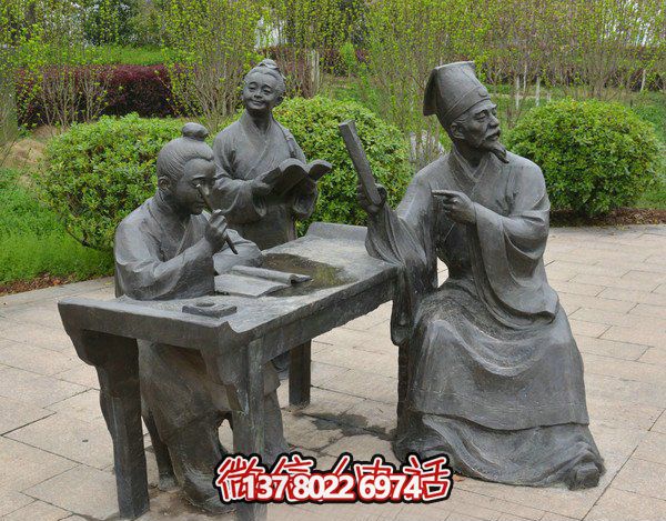 古代庭院景區(qū)，一起讀書、雕塑、感受古風(fēng)