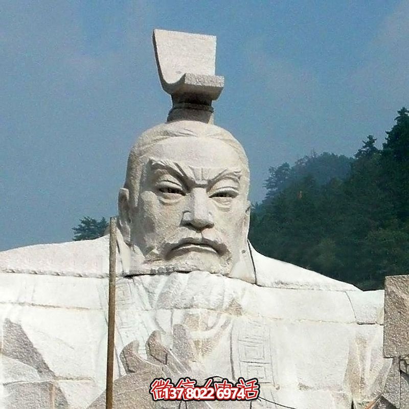 漢武帝劉徹大型石雕頭像，為您的園林景觀增添精彩