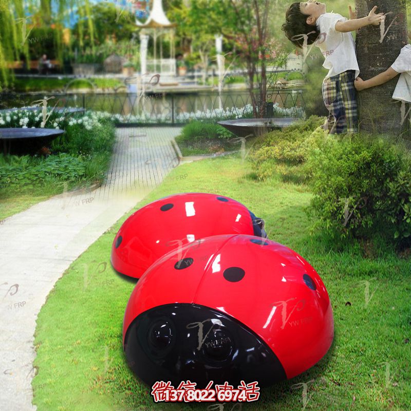 精美玻璃鋼瓢蟲雕塑，點亮公園