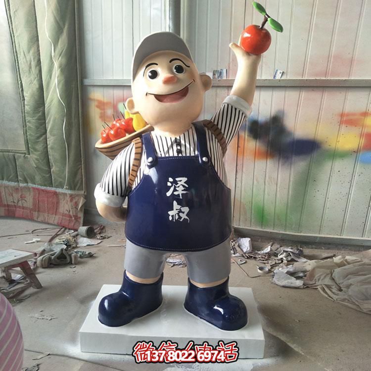玻璃鋼彩繪擺件，點綴飯店酒店戶外廣場公園雕塑