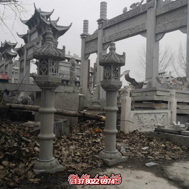 精美石雕創(chuàng)意石燈，提升庭院景觀美感