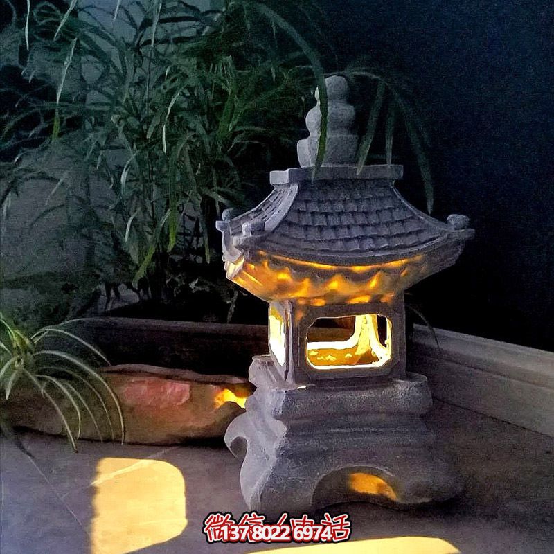 日式風落地宮燈，創(chuàng)意裝飾庭院室內擺件