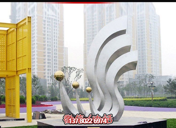 鳳凰不銹鋼雕塑，點(diǎn)亮公園廣場(chǎng)