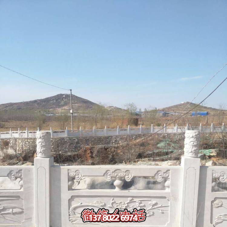 漢白玉防護(hù)欄桿，裝飾美化河道景區(qū)