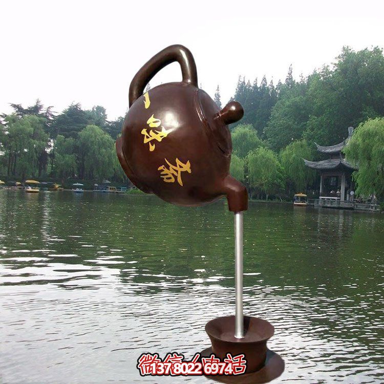 大型仿銅玻璃鋼懸空流水擺件，點綴園林景觀