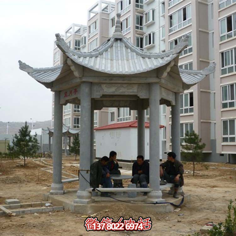 古典風(fēng)情涼亭，點(diǎn)綴小區(qū)廣場(chǎng)，讓您休閑身心
