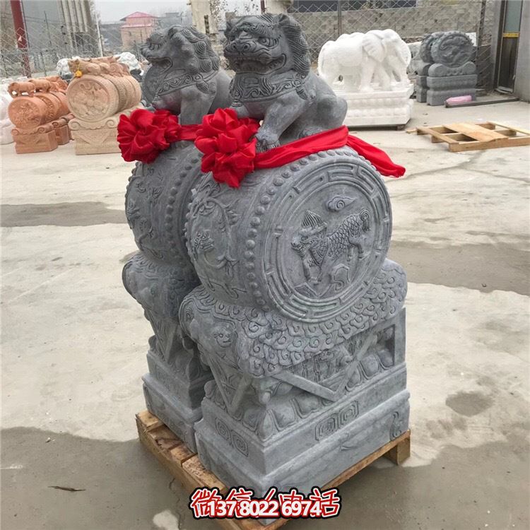 青石抱鼓仿古門(mén)口門(mén)墩 青石抱鼓仿古門(mén)口門(mén)墩