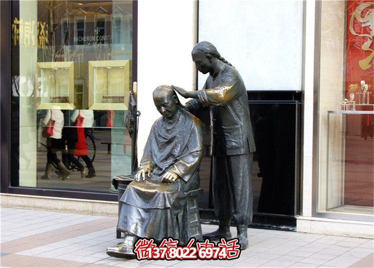 鑄銅雕塑園林景觀，讓你步行街上賞心悅目