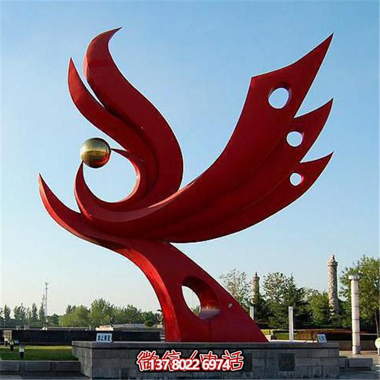 不銹鋼抽象景觀擺件，提升戶外廣場(chǎng)裝飾氣質(zhì)