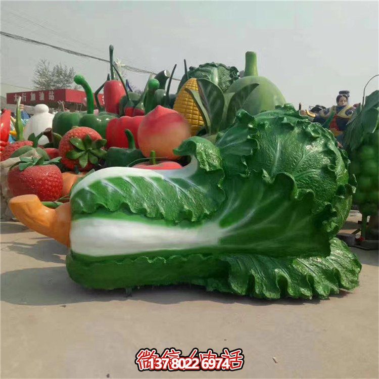 玻璃鋼仿真白菜雕塑，為您的園林戶外添彩
