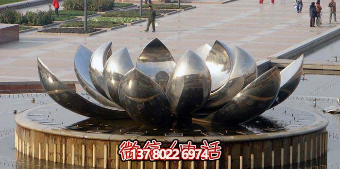 室外不銹鋼噴泉雕塑，讓廣場與公園更加美麗