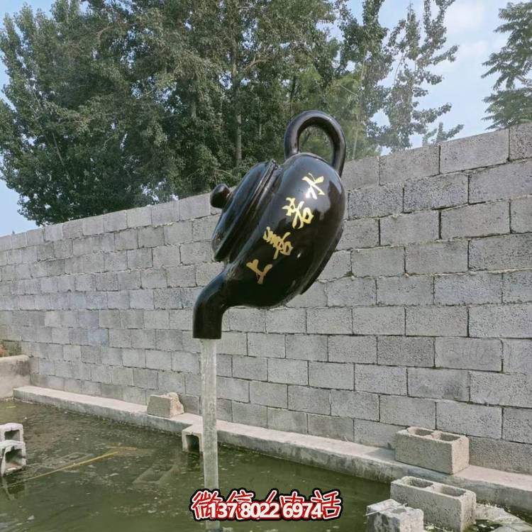 玻璃鋼懸空流水擺件，室外裝飾藝術(shù)精品