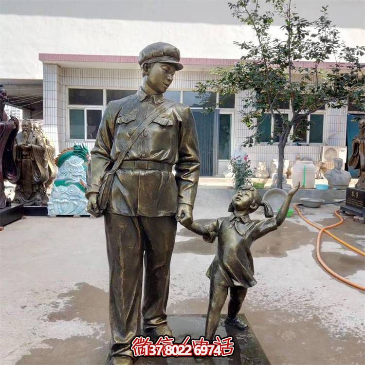 玻璃鋼雕塑，傳承名人精神，校園記憶經(jīng)典