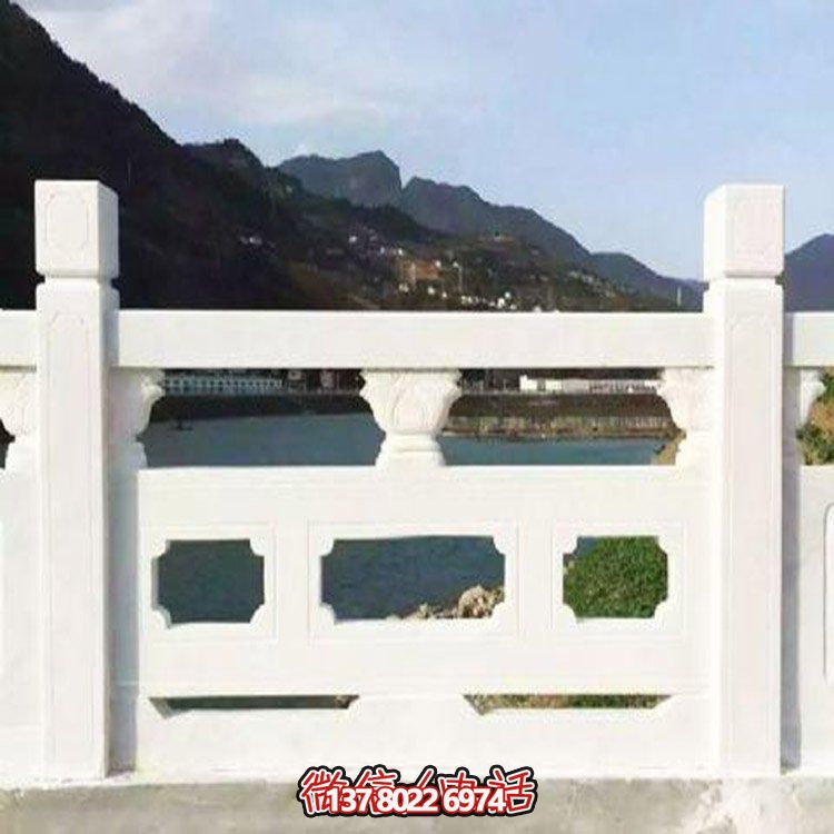 大理石雕刻石欄桿，美輪美奐，護(hù)佑家園