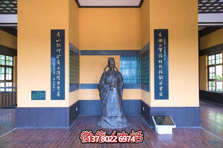 歐陽詢鑄銅雕像，讓歷史文化名人永恒鐫刻