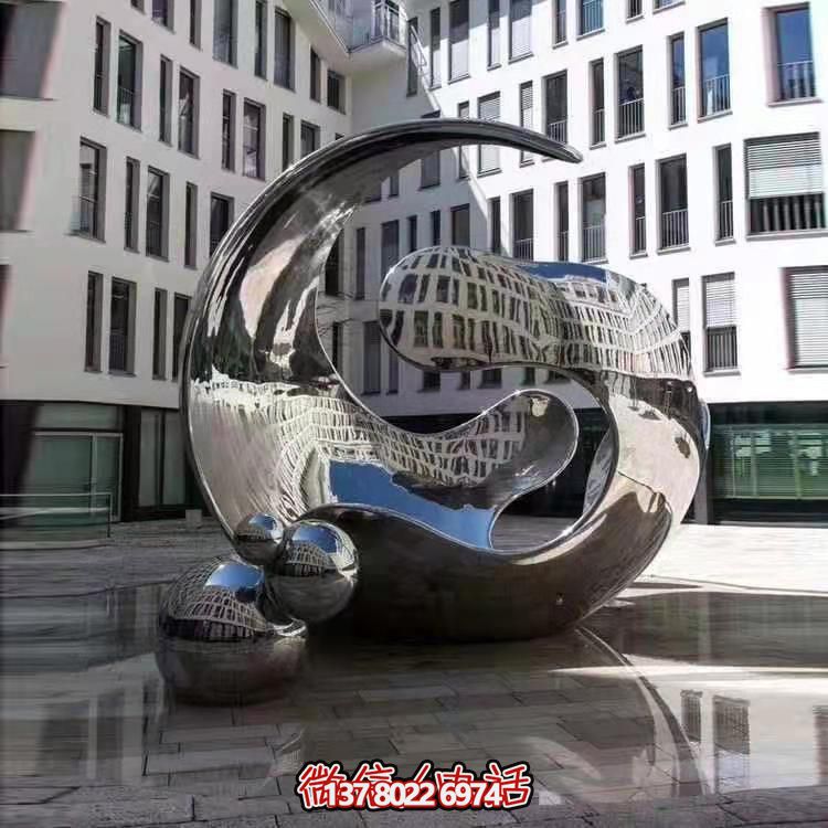 高品質(zhì)不銹鋼大型雕塑，精美戶外園林景觀