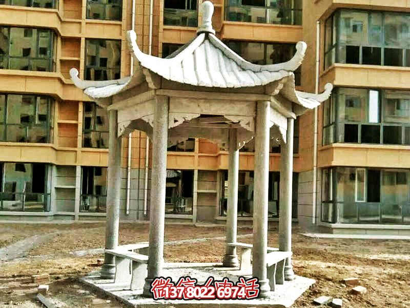 仿古建筑涼亭，為小區(qū)、公園、草坪提供休息雕塑美化