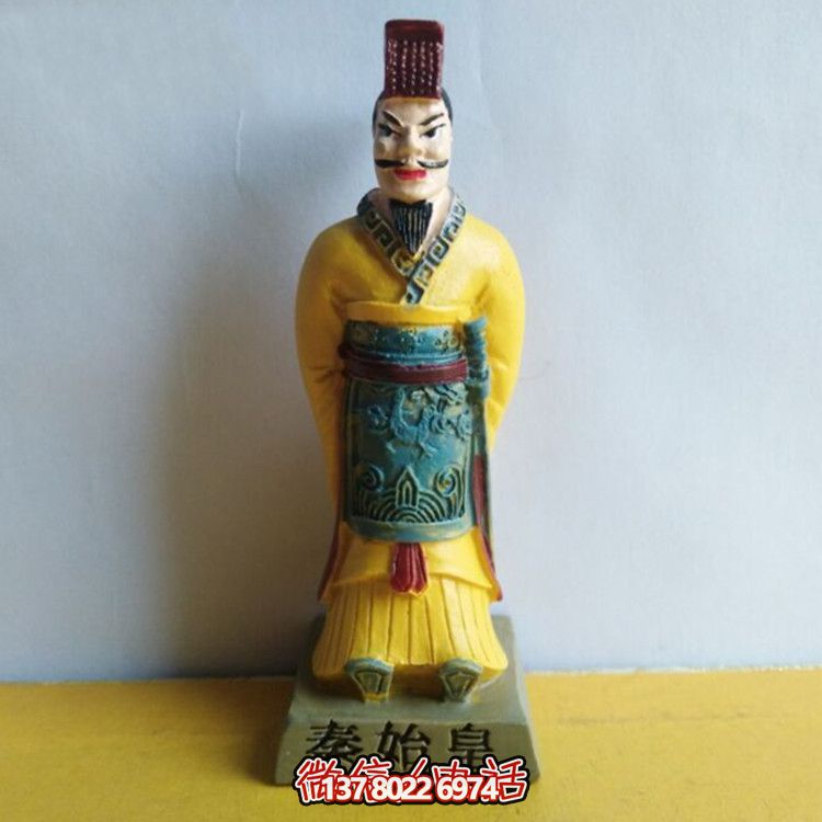 秦始皇彩繪玻璃鋼雕塑，打造絕美園林景觀