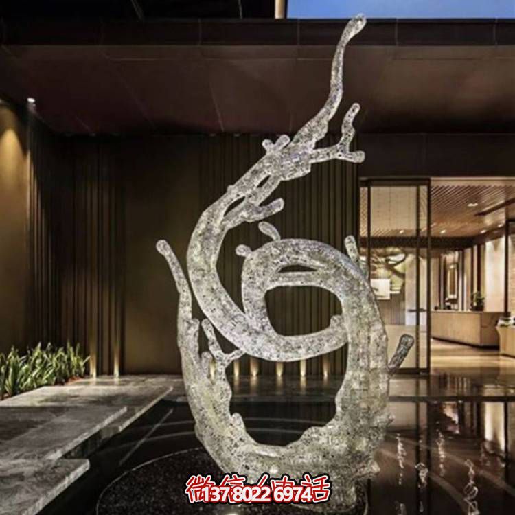 不銹鋼浪花雕塑，創(chuàng)意廣場裝飾