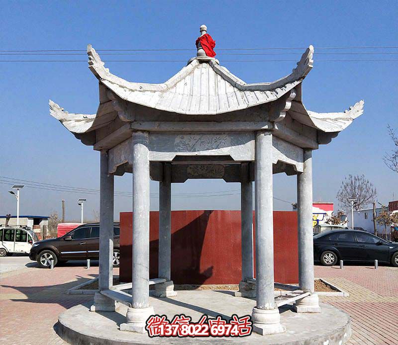 精致大理石涼亭，點綴完美小區(qū)廣場