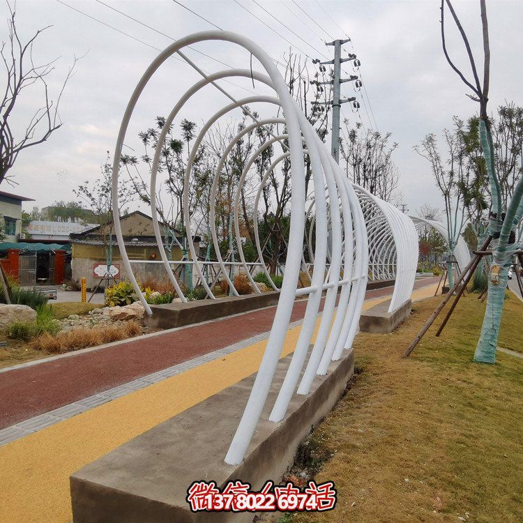 不銹鋼鐵藝拱門，完美裝飾公園戶外空間