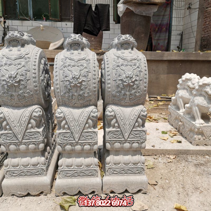 精美古典石雕擺件，美化庭院景觀