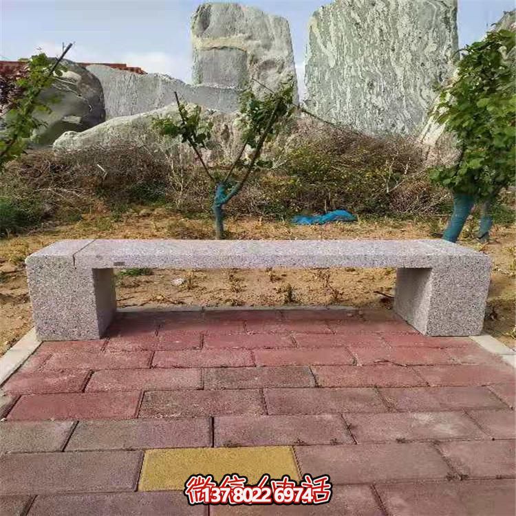 花崗巖長形石凳，裝飾您的小區(qū)公園