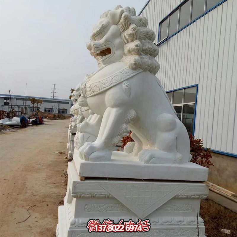 高品質(zhì)石雕麒麟雕塑，點綴企業(yè)公司大門口，增添鎮(zhèn)宅財運