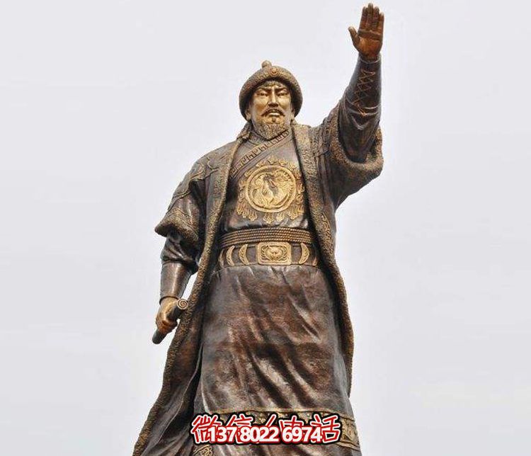 巨大銅雕成吉思汗戶外廣場(chǎng)雕塑 巨大銅雕成吉思汗戶外廣場(chǎng)雕塑