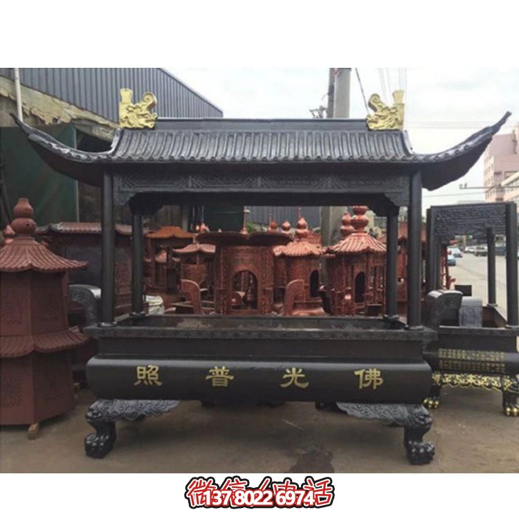 精美銅雕香爐，裝點(diǎn)您的景區(qū)、寺廟、戶外