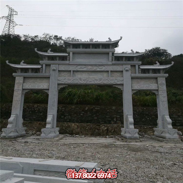 大型石雕牌坊，給你一個美麗的家園