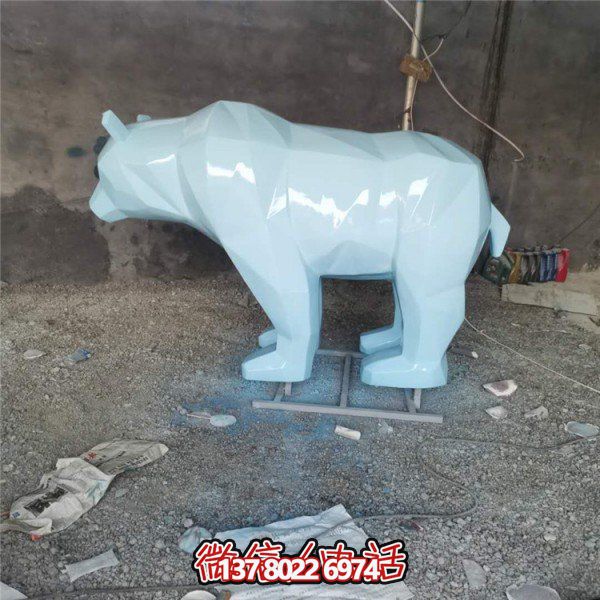 玻璃鋼幾何雕塑，裝飾動(dòng)物園園林和戶外空間