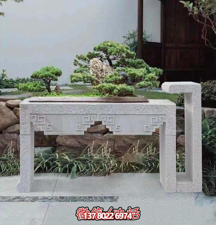 大理石浮雕雕塑花架景觀盆景，精致的別墅室內(nèi)景觀裝飾