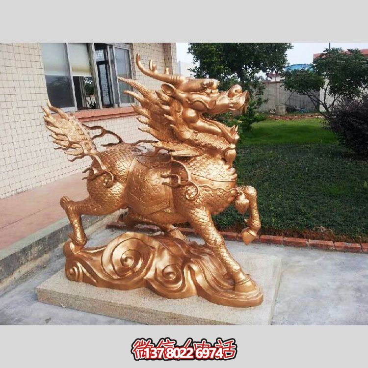 非凡精致的不銹鋼麒麟雕塑，裝點你的別墅庭院