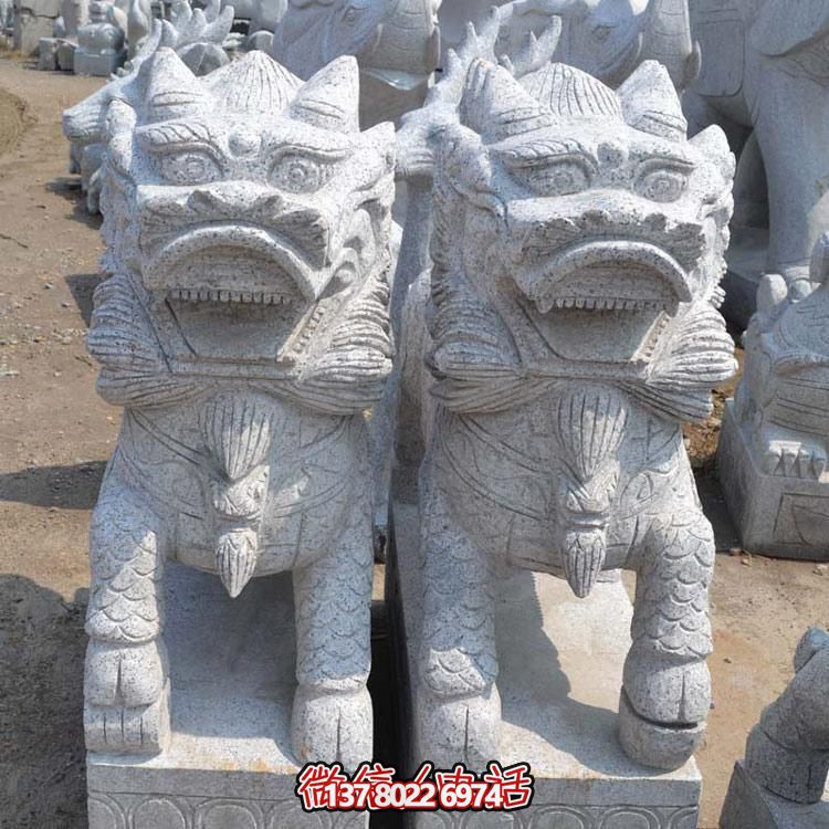 大理石石雕戶外庭院門(mén)口鎮(zhèn)宅招財(cái)獅子雕塑 大理石石雕戶外庭院門(mén)口鎮(zhèn)宅招財(cái)獅子雕塑