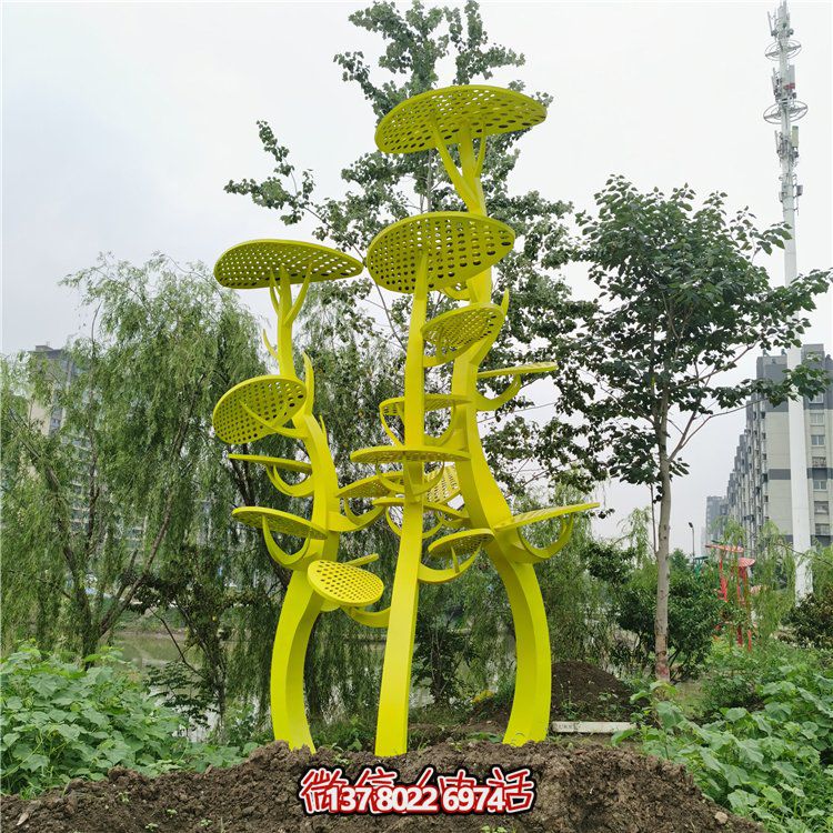 不銹鋼抽象樹(shù)，網(wǎng)狀樹(shù)葉樹(shù)冠