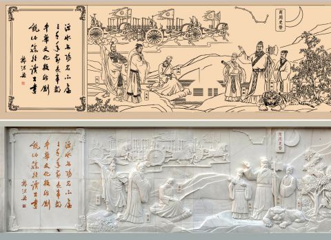 畫(huà)稿與浮雕對(duì)比圖-- (10) 畫(huà)稿與浮雕對(duì)比圖-- (10)