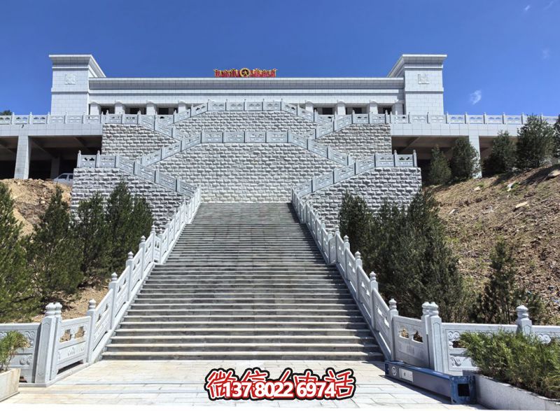 花崗巖露臺石雕步梯、欄桿欄板